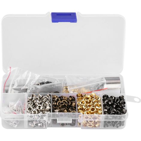 Rondelles à œillet avec kit de 3 outils de travail manuel (3 mm x 420 pièces) (1/5)