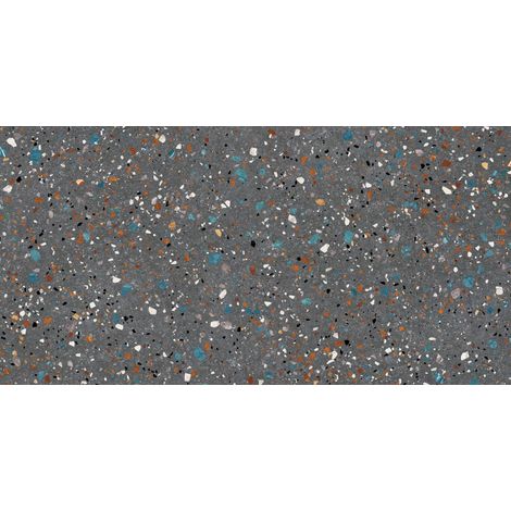 Azulejo GOBI NERO 60X120 CM estilo Terrazo .