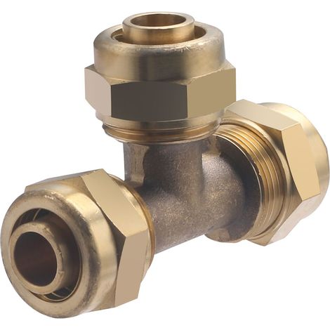 Té égal à compression pour tube PER NOYON & THIEBAULT Ø20 (1/5)