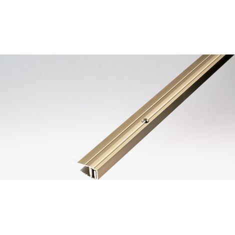 PLP-Set Abschlussprofil Alu Edelstahl-Design 25mmx 100cm