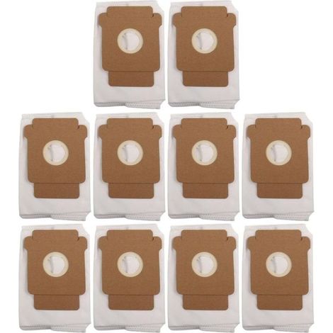 Lot de 10 sacs à poussière pour aspirateurs robots Roomba 105/Plus 405/Plus 505/Max 705/Combo 2 Essential, capacité de 3 L, fibre soufflée par fusion et tissu non tissé, filtration avancée