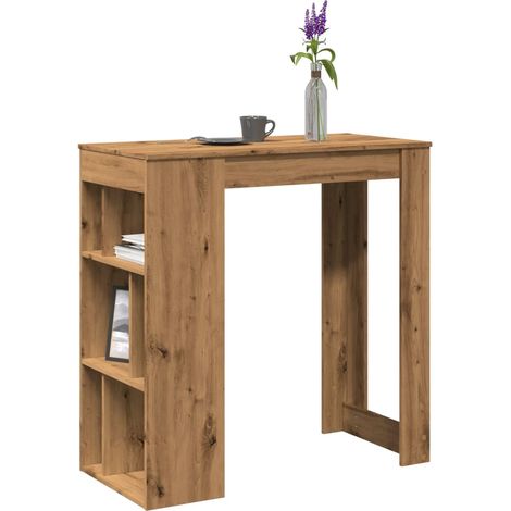 Bartisch mit Regal Artisan-Eiche 102x50x103,5 cm Holzwerkstoff