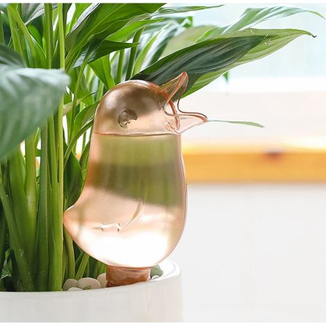 Arrosoir Automatique Oiseau - 16.6 x 7 cm - En Plastique - Pour Plantes d'Intérieur et de Jardin - 1 Pièce (1/4)