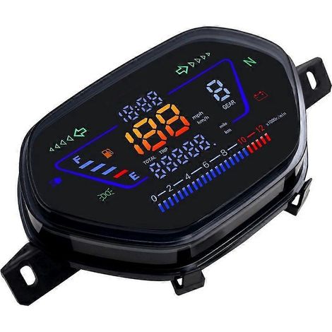 Digitales Motorrad-Armaturenbrett mit Drehzahlmesser und wasserdichter Folie für WAE100 (1/4)