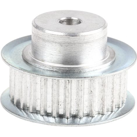 Poulie pour courroie crantée en Aluminium 28 dents , pas de 2.5mm, alésage 4mm ( Prix pour 1 )