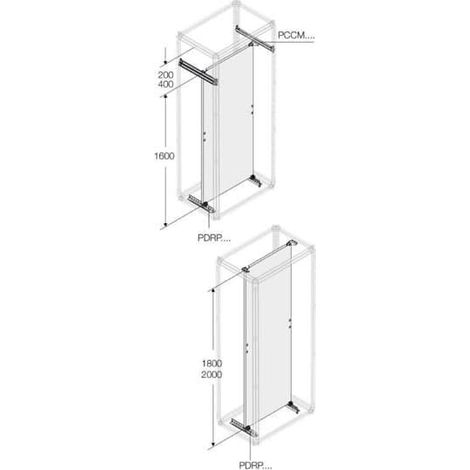 Gaine A Cable 4000A Montants Profondeur P 500mm (x2) 1STQ007746A0000 ABB PCCM0500