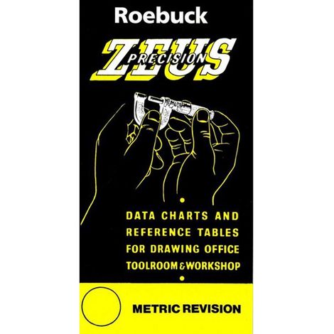 UNBRANDED Zeus Pocket Engineer's Reference Chart 28 Laminated Metric and Imperial Tables