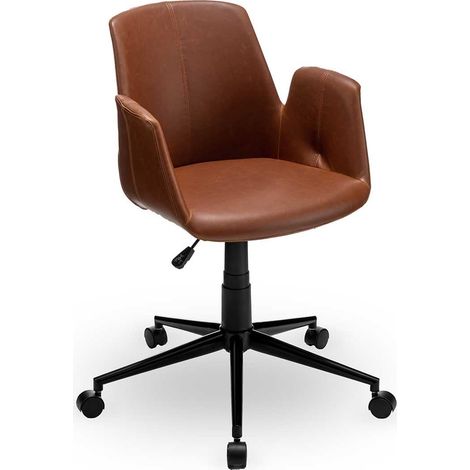 Fauteuil De Bureau en Cuir avec 5 roulettes Confortable (1/5)