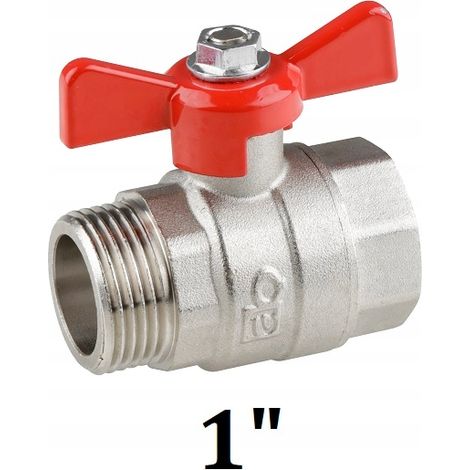 Valvola a sfera a farfalla WZ con premistoppa 1 pollice AQUER (1/2)