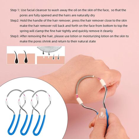Tondeuse à poils 2 en 1 indolore pour le corps entier, kit d'épilation électrique sans fil pour le visage, les bras et les jambes.-AquaForge