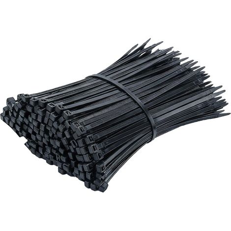 1000 Pièces de Serre-Câbles Nylon Noir 120 mm x 2,5 mm pour Organisation et Gestion de Câbles - Attaches Plastiques Pratiques pour Projets DIY, Décorations de Noël, Usage Domestique et Informatique (1/5)