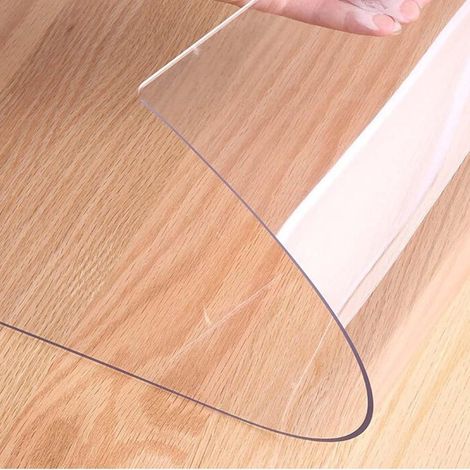 Nappe Transparent 55x55cm, Nappe en Plastique AntidéRapant, PVC Imperméable Transparent Nappe, Résistant À l'huile Et À l'eau, pour Table à Manger (1/5)