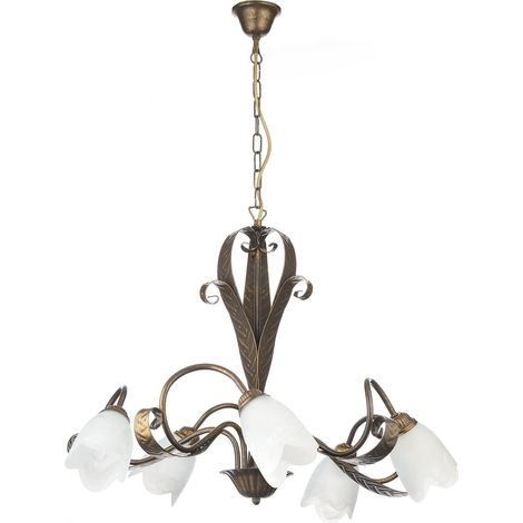 Onli 4240/5 Lampadario, Marrone, metallovetro (1/5)