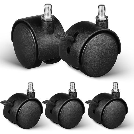 Roulettes pivotantes FOMIYES pour meubles et chaises, M8 2 pouces