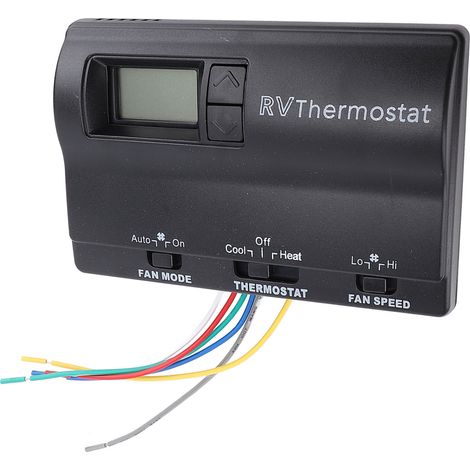 Thermostat numérique RV 3 Modes de réglage chauffage refroidissement mural 83303362 pour Coleman noir (1/5)