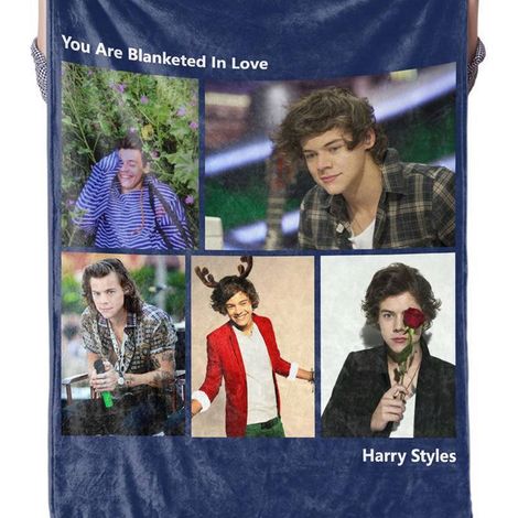 Harry Styles BL602F-2 personalisierte Sternendecke, 120x150 cm, hochwertige dekorative Decke aus weichem Fleece. (1/3)