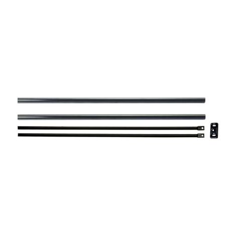 ASTE + COPERTURE ANTIPANIC IDEA BASE 94100205 ISEO - VERN NERE X PORTE H.MAX MM 2400 CF=PZ 6- 1 confezioni