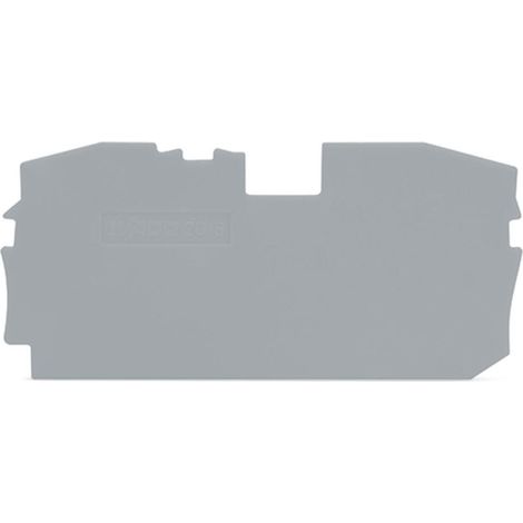 Wago Abschluss- und Zwischenplatte TOPJOB S 2016-1291, 1mm, Polyamid, Grau (1/2)