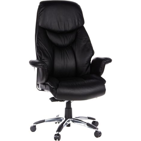 Luxus Chefsessel PRADO Leder schwarz hjh OFFICE (1/5)