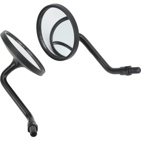 Rétroviseur moto universel 3,4 pouces grand angle fixation guidon noir (1/5)