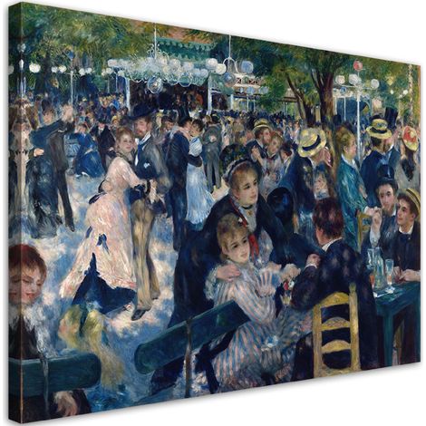 Tableau sur toile Bal au Moulin de la Galette Auguste Renoir 60x40 (1/5)