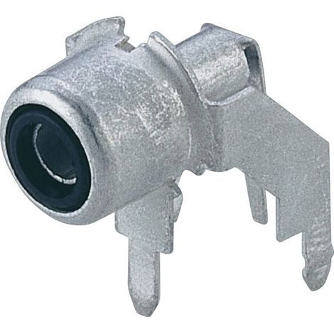 Hirschmann 930 092-000 Cinch-Steckverbinder Buchse, Einbau horizontal Polzahl: 2 Silber 1 St. (1/2)