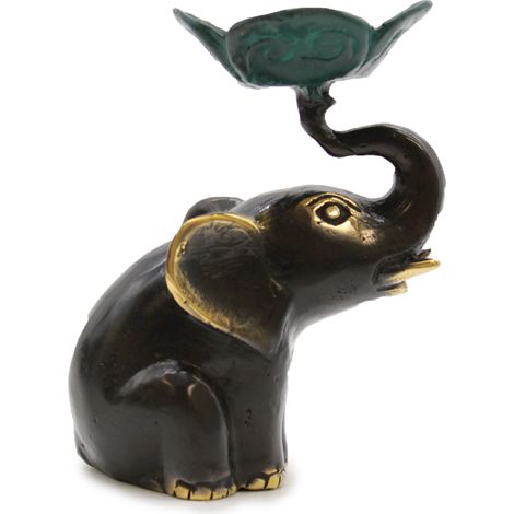 Petite bougie / porte-encens éléphant- Vendu par 1 (1/4)