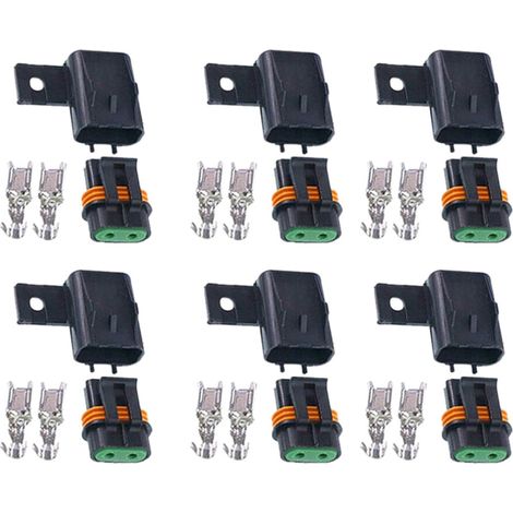 Kit portafusibili ATO ATC a 6 pezzi, kit di zoccoli portafusibili sigillati impermeabili, kit di giunzione cavi esistente