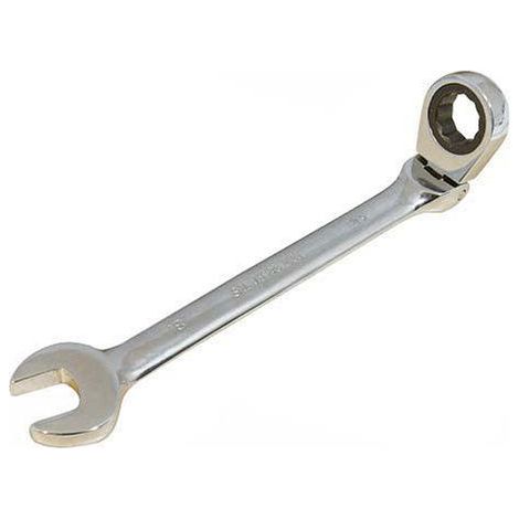 Cle mixte a cliquet a tete inclinable 16 mm
