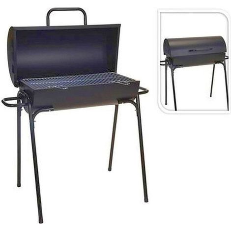 bbq-collection Barbecue Cilindrico Nero 60x29 cm (1/2)