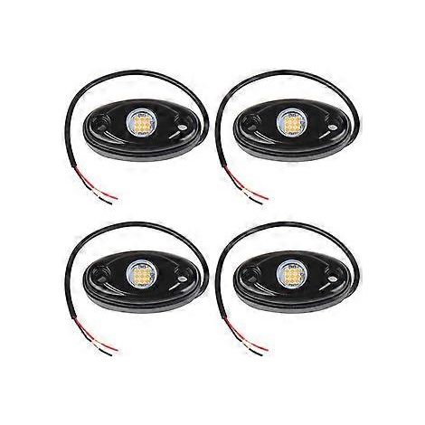 4-teiliges Set mit 9 superhellen LED-Unterbodenbeleuchtungen, wasserdicht, für Offroad-Trucks