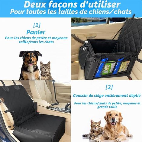 Dog Car Seat with Buckles and Steel Tube Frame Waterproof Edges Stable for Small Medium Large Dogs (1/4)