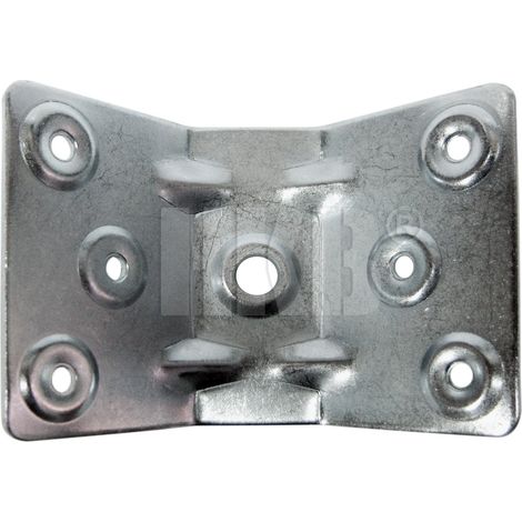 1 Renfort D'Angle Pour Table Acier Zingué Hettich, L.70 Mm (1/2)