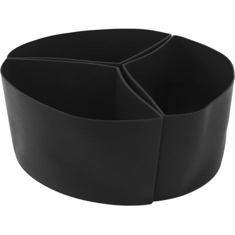 Séparateur en silicone 3 en 1 pour mijoteuse, réutilisable, étanche, compatible lave-vaisselle, pour cocotte de 6 litres, noir (1/5)