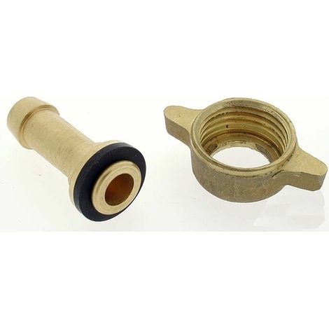 Racor bornes derecho et tuerca G1/2 - polea 10 mm