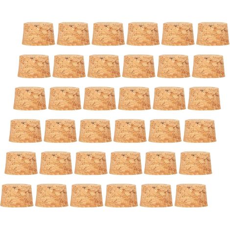 Lot de 100 bouchons liège, bois, coniques, fermeture étanche (1/5)