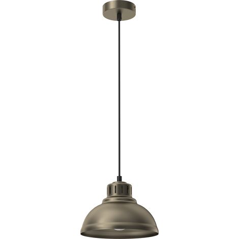Suspension Sven or titane noir Ø21 E27 15W Luminex