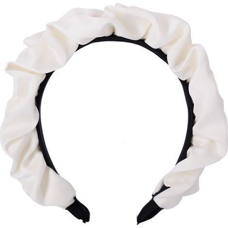 Satin-Haarband – weiß (1/5)