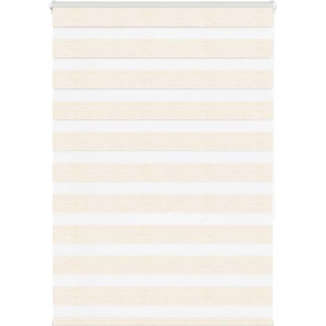 Doppelrollo Marmorbeige 110x150cm Stoffbreite 105,9 cm Polyester