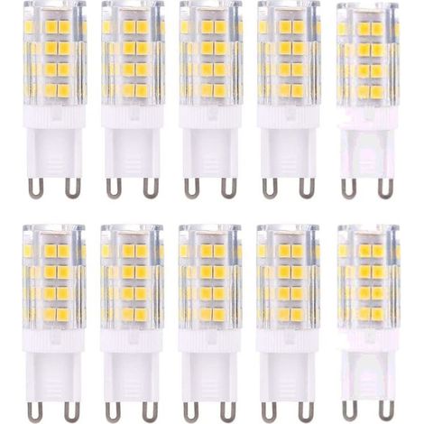 G9 LED Lampe Ampoules, Blanc Chaud 3000K 5W G9 LED Ampoule Lumiere équivalent aux ampoules halogènes de 40 W 420 lumens not dimmable, lot de 10 , sunflower (1/2)