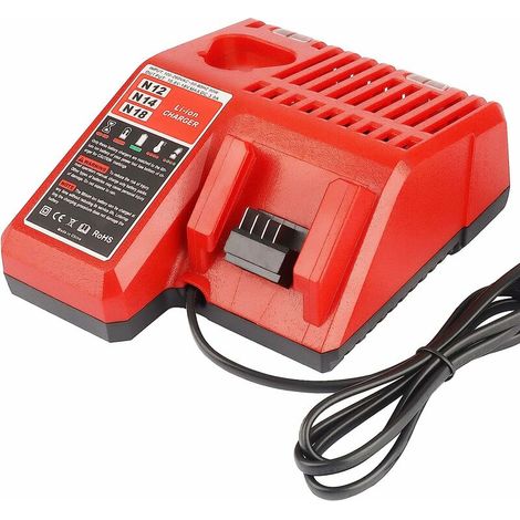M12 & M18 Schnellersatz-Ladegerät für Milwaukee 12V & 18V XC Lithium-ION-Ladegerät für Milwaukee -1890 (1/5)