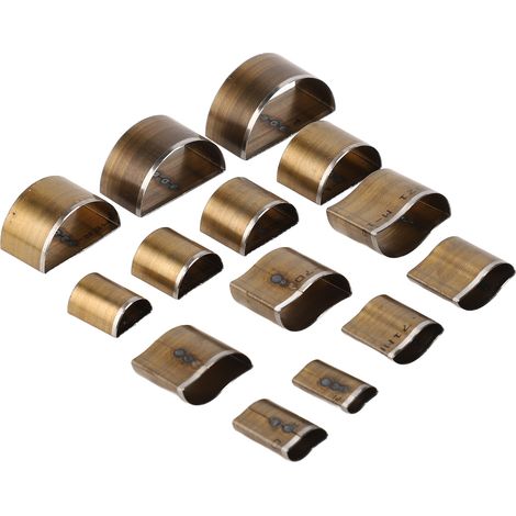 14 matrices de découpe pour cuir en acier à haute teneur en carbone, 7 tailles différentes, outil de découpe simple à utiliser pour le bricolage du cuir (1/5)