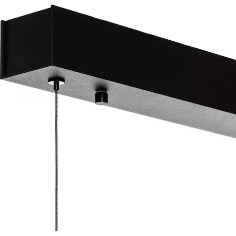 [GEBRAUCHT] B-Ware Quitani Led Hängelampe Kiere Eiche/Schwarz 118cm Hängeleuchte Lampe Leuchte Spot