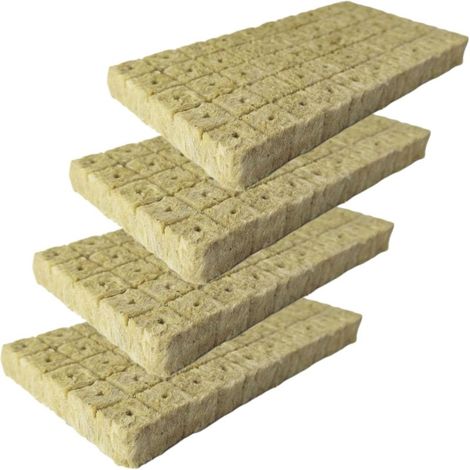 Cubi di lana di roccia da 2,5 cm (1 pollice), 200 pastiglie per avvio in lana di roccia per idrocoltura, semina, coltivazione fuori suolo, clonazione