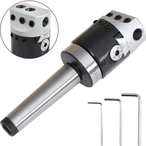 vidaXL 50 mm Boring Head with MT3 Boring Shank for Lathe Milling