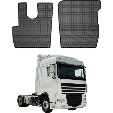 OMAC Tapis de Sol pour DAF DAF XF 2014-2025 Caoutchouc Noir