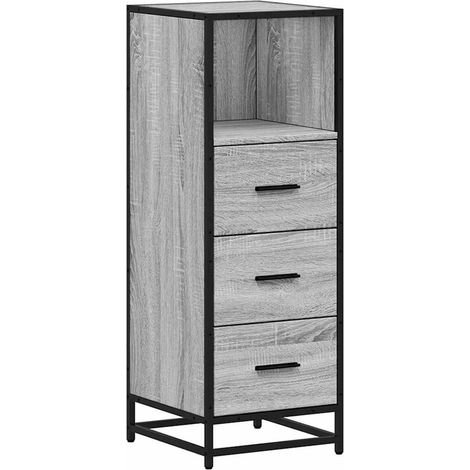 Maison Exclusive - Armadietto Bagno Grigio Sonoma 35x37,5x100 cm Legno Multistrato