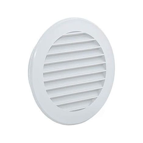 Grille d'aération en plastique blanc - Protection anti-insectes - Bouche de ventilation résistante, idéale pour usage intérieur et extérieur. (1/4)