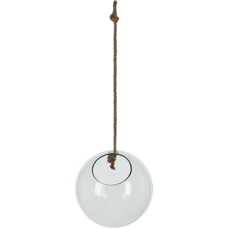 Vase boule en verre à suspendres - Taille M - D 20 cm - Livraison gratuite (1/3)