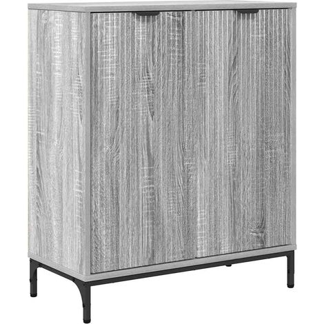 Aparador Gris Sonoma 69,5 x 33 x 82 cm Madera de ingeniería vidaXL